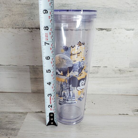 Starbucks 24 oz. Plastic Walt Disney World 50th Anniversary Tumbler Cup NO Straw - Picture 10 of 10